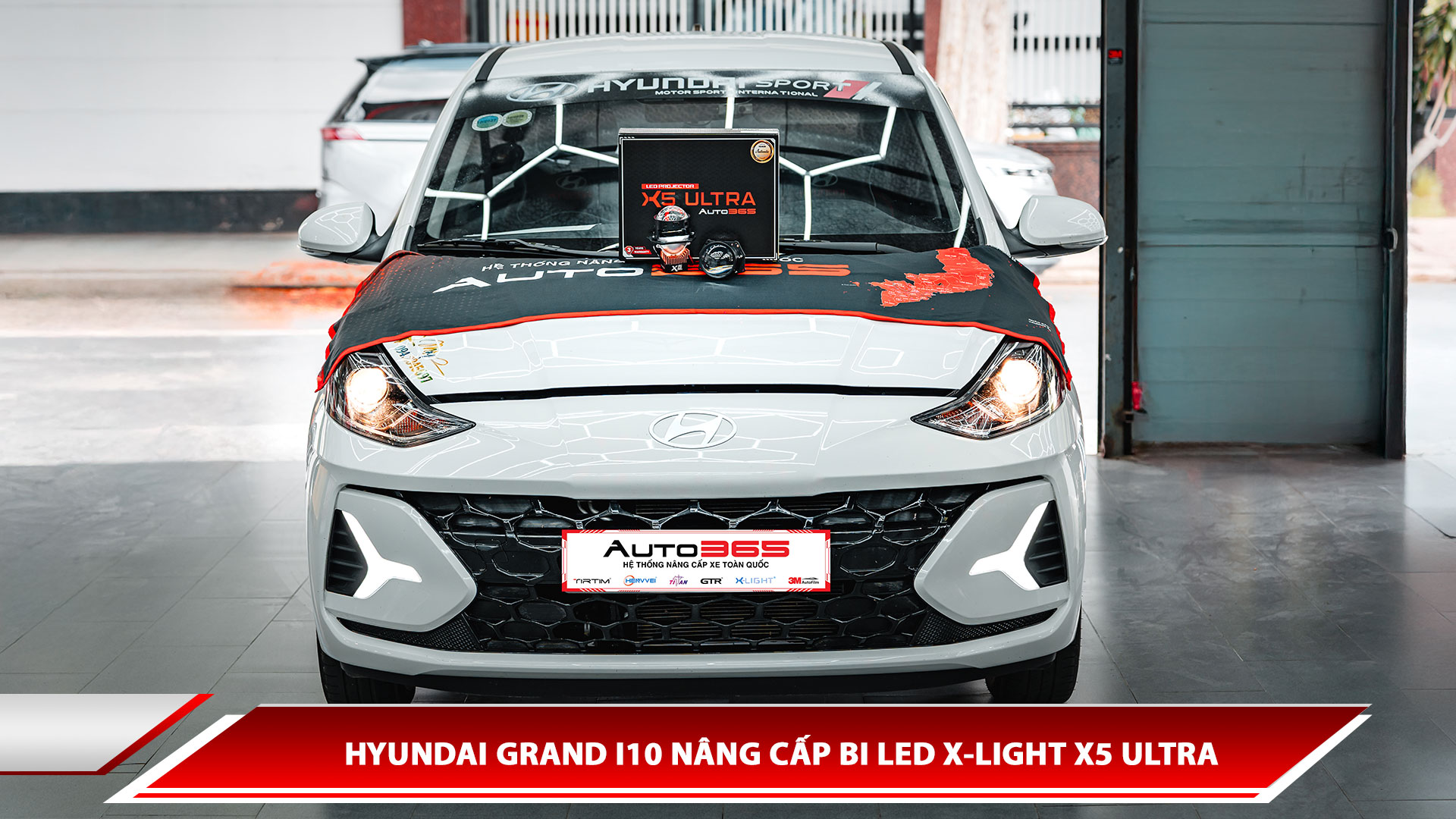 Hyundai Grand i10 nâng cấp Bi LED X-Light X5 Ultra